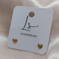 BRINCO CORAÇÃO PLACA ESTAMPARIA 5MM
