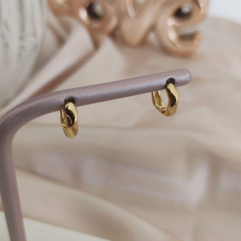 BRINCO DE ARGOLA TORCIDA LISA P