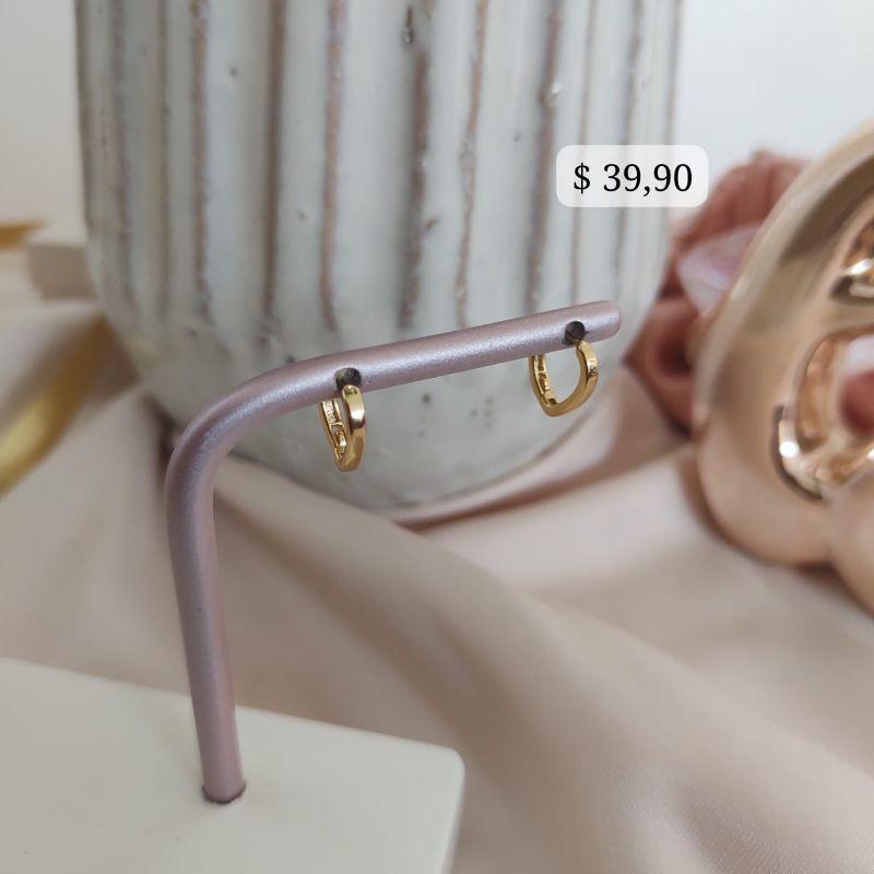 BRINCO DE ARGOLAS DE CORAÇÃO LISA G