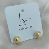 BRINCO DE BOLINHA ESFERA CREQUELADO EM ABS 8MM