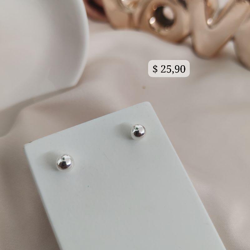 BRINCO ESFERA 6MM B. PRATA 925