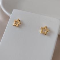 BRINCO ESTRELA VAZADA LISA