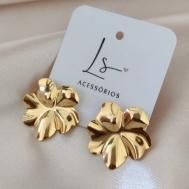 BRINCO FLOR ONDULADA