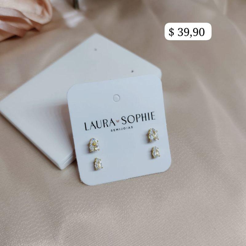 BRINCO GOTA DUPLA ZIRCONIA