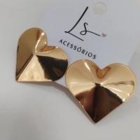 BRINCO PLACA DE CORAÇÃO GRANDE