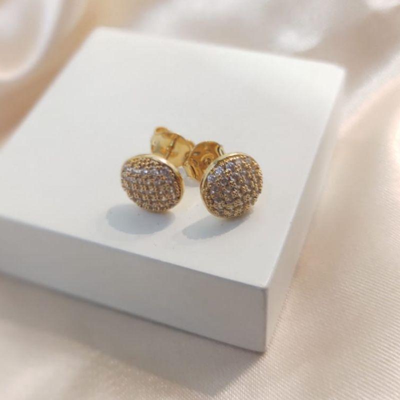 BRINCO REDONDO CRAVEJADO EM MICRO ZIRCONIA G