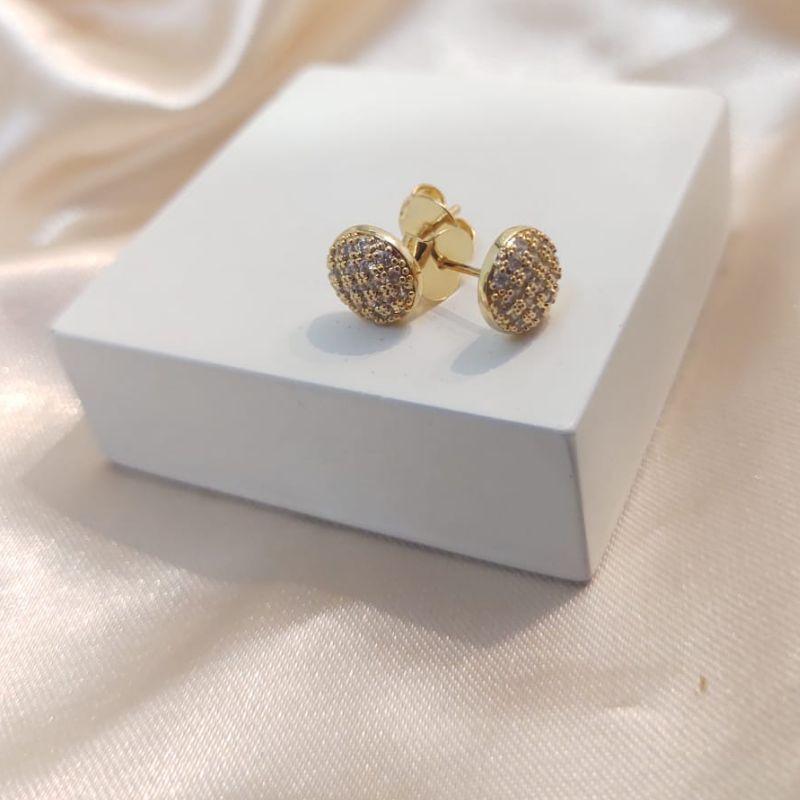 BRINCO REDONDO CRAVEJADO EM MICRO ZIRCONIA M