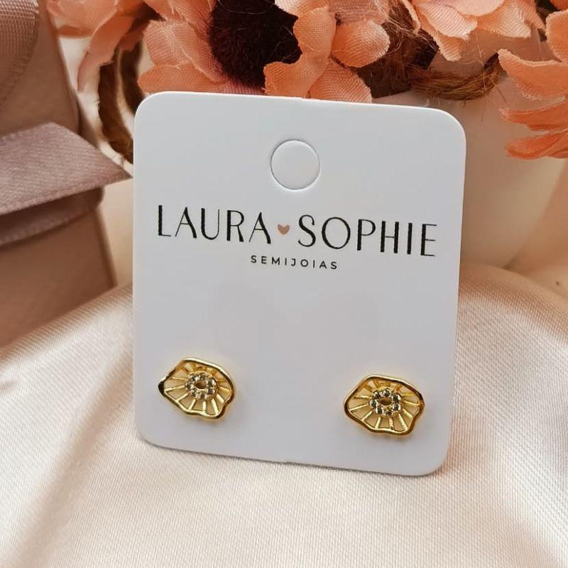 BRINCO REDONDO DESCONTRUIDO CRAVEJADO EM MICRO ZIRCONIA MO MEIO