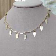 CHOKER BASTÃO COM PLASCAS OVAIS