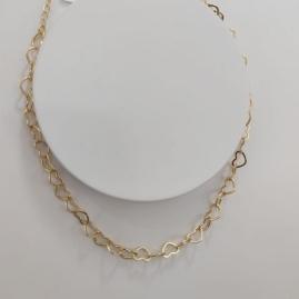 CHOKER CORAÇÃO ENTRELACADOS 7MM