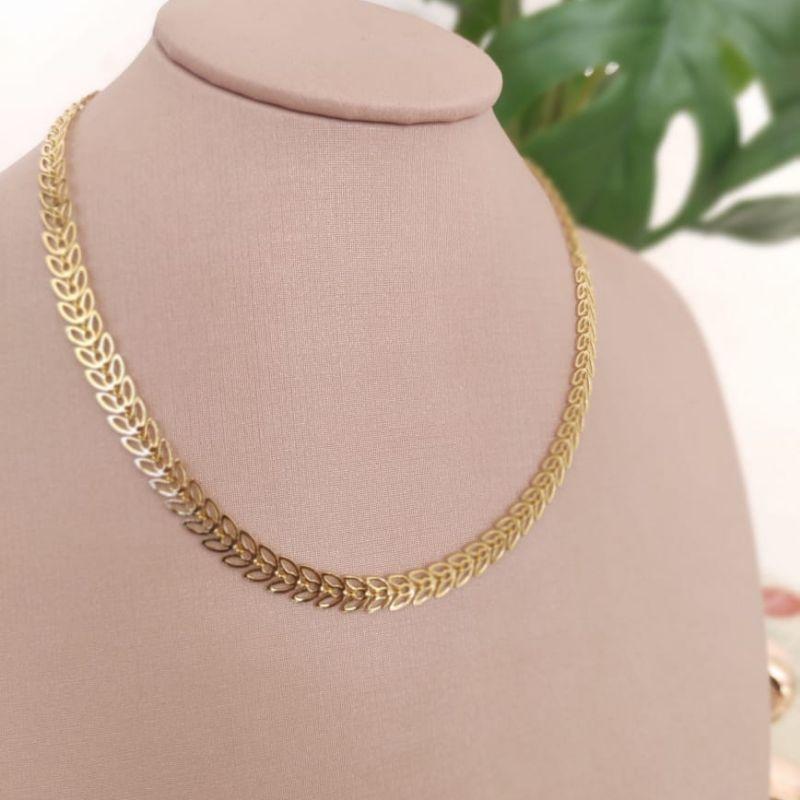 CHOKER FOLHAGEM VAZADAS