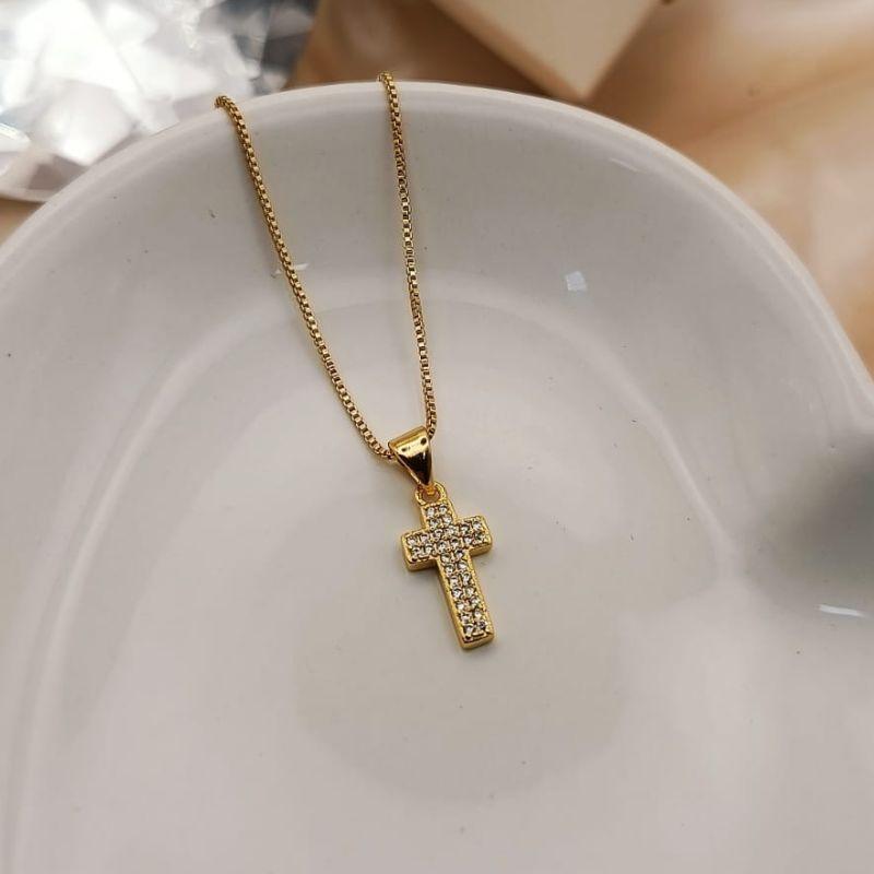 COALR COM CRUZ CRAVEJADA EM MICRO ZIRCONIA