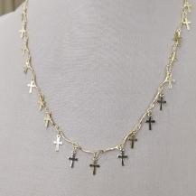 COLAR DE CRUZ LISAS COMPLETO