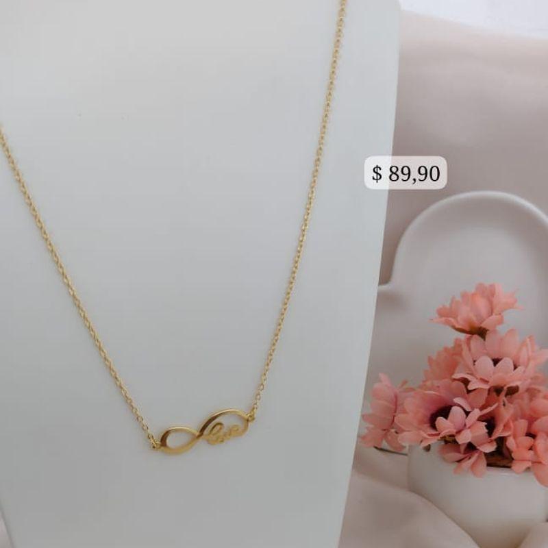 COLAR INFINITO COM NOME LOVE