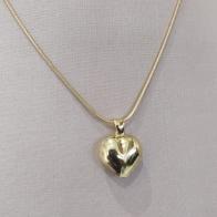 COLAR RABO DE RATO PINGENTE CORAÇÃO BOLEADO