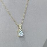 COLAR VENESIANA PINGENTE PEDRA QUADRADA ZIRCONIA E CRAVEJADO EM ZIRCONIA