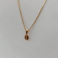 COLAR VENEZIANA PINGENTE OVAL DE NOSSA SENHORA