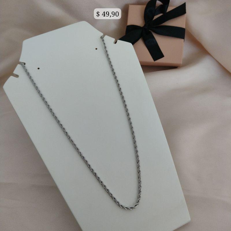 CORRENTE MASCULINA CORDÃO BAIANO EM AÇO 4MM