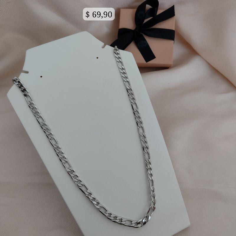 CORRENTE MASCULINA ELO 3 POR 1 EM AÇO