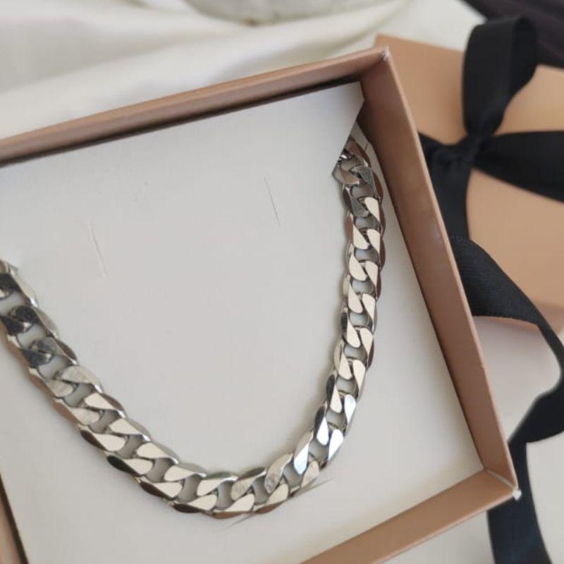 CORRENTE MASCULINA ELO GROUMET EM AÇO G