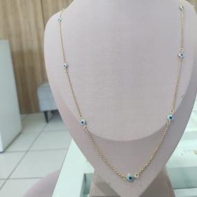 LONGUINHO ELO PORTUGUES COM OLHO GREGO