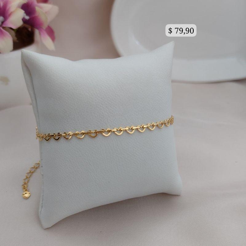 PULSEIRA DE CORAÇÕES JUNTOS VAZADOS