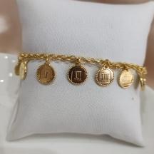 PULSEIRA ELO PORTUGUES PINGENTES 10 MANDAMENTOS