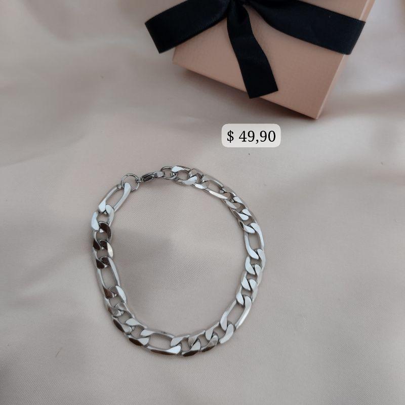 PULSEIRA MASCULINA ELO 3 POR 1 EM AÇO