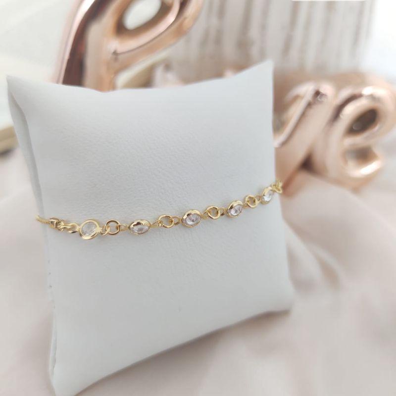 PULSEIRA REGULAVEL COM PEDRAS EM ZIRCONIA