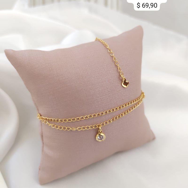 TORNOZELEIRA 2 EM 1 EM ELO GROUMET COM PONTO DE LUZ