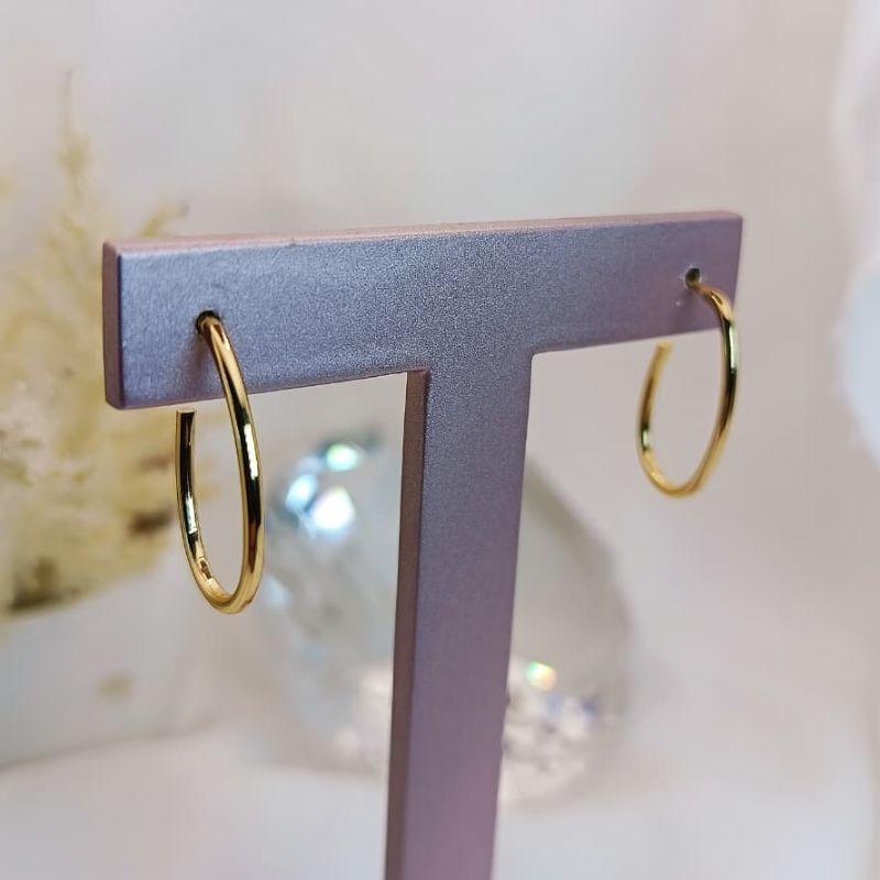 ARGOLA OVAL LISA FINA