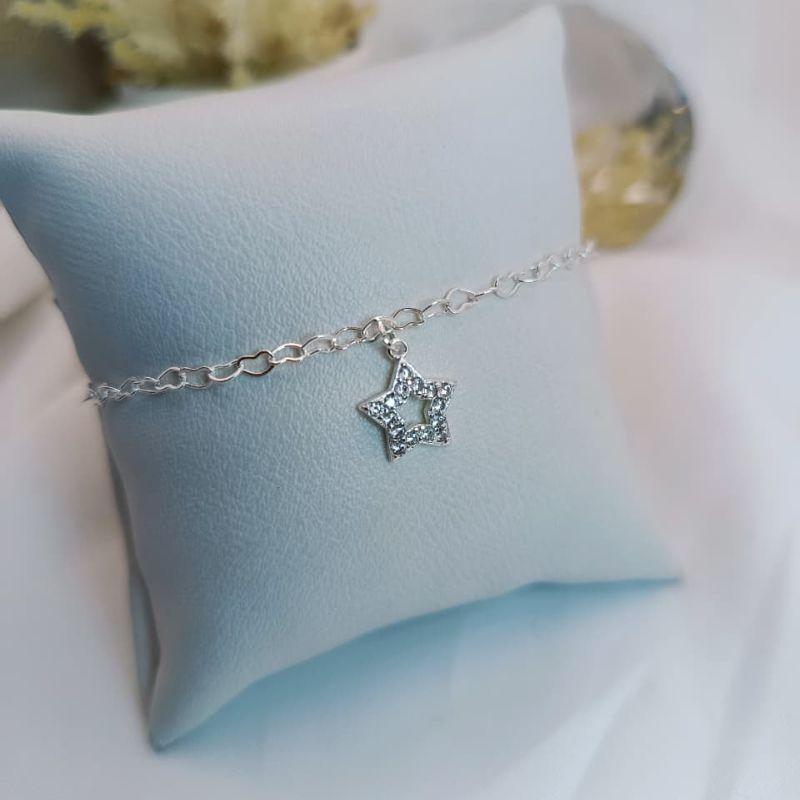 PULSEIRA COM PINGENTE DE ESTRELA COM MICRO ZIRCONIA