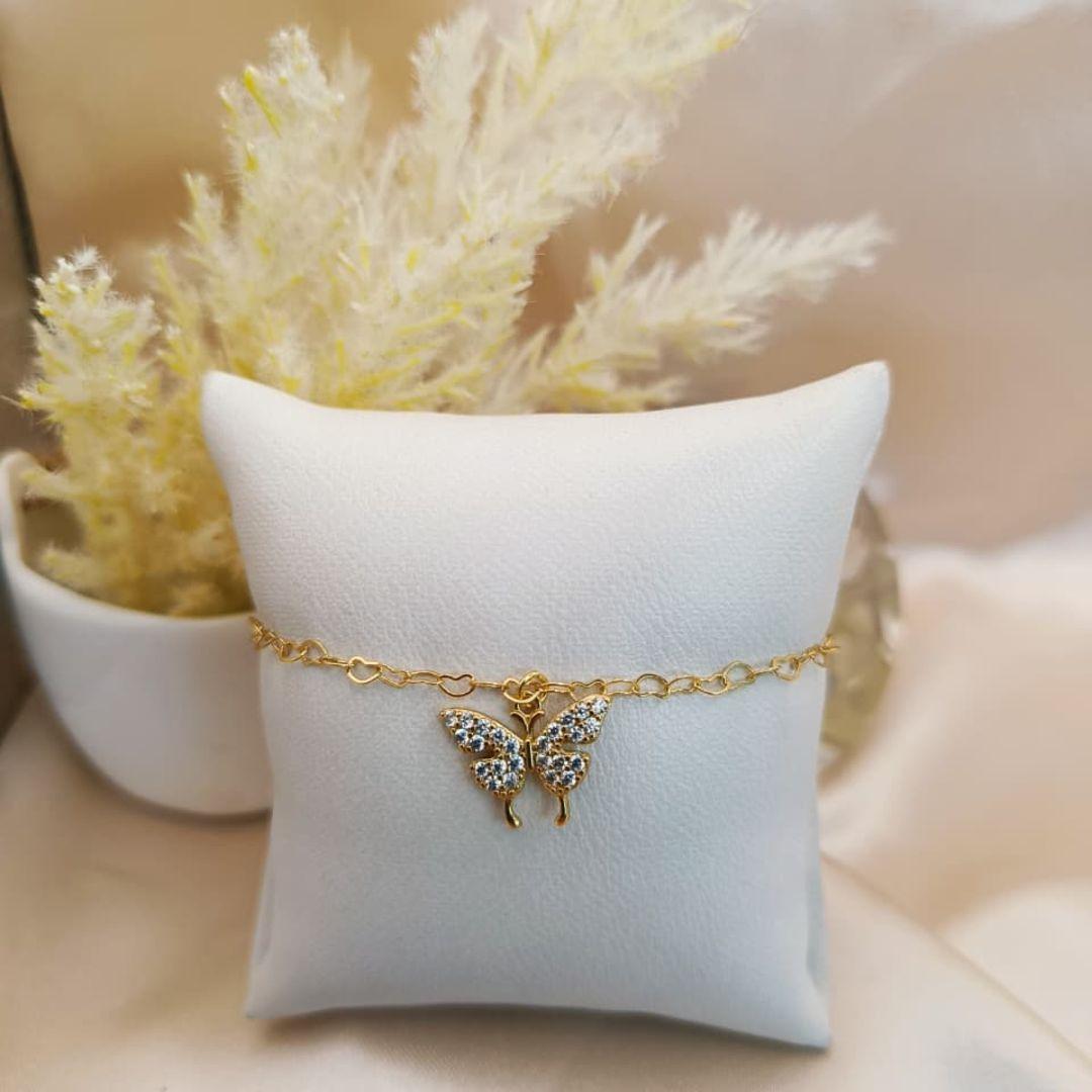 PULSEIRA BORBOLETA CRAVEJADA EM MICRO ZIRCONIA